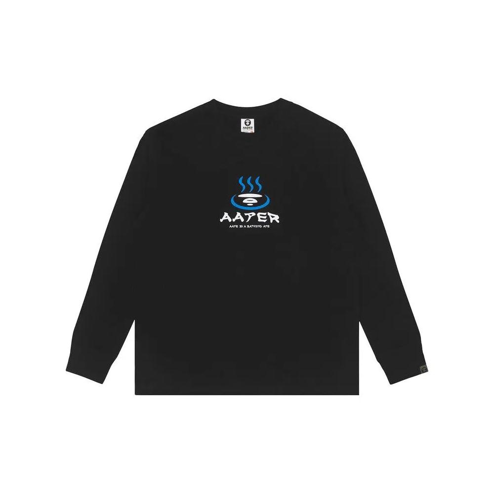 Футболка с длинным рукавом AAPE r Graphic Long Sleeve Tee 'Черный' 1