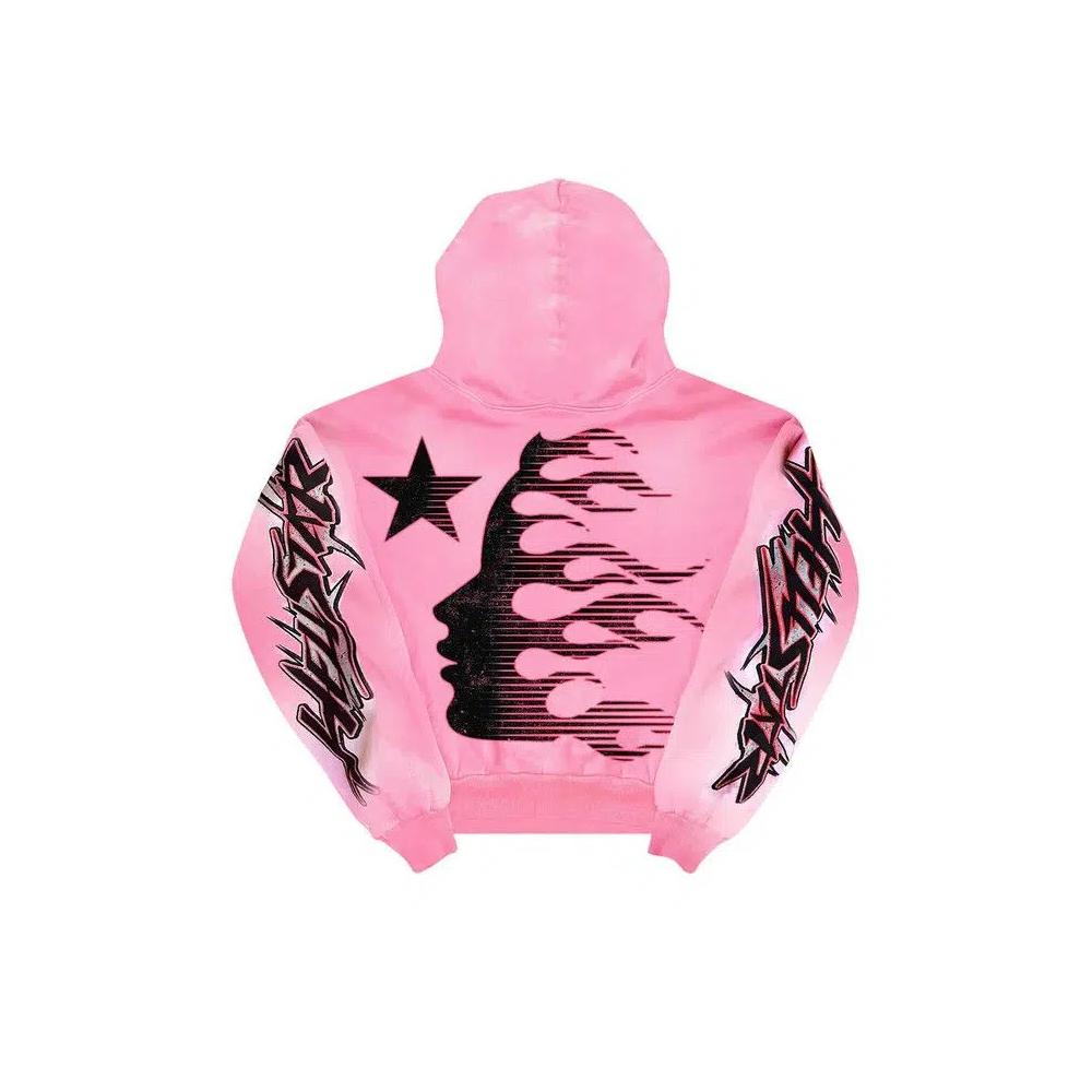 Худи Hellstar Brainwashed Without Brain 'Pink' 2