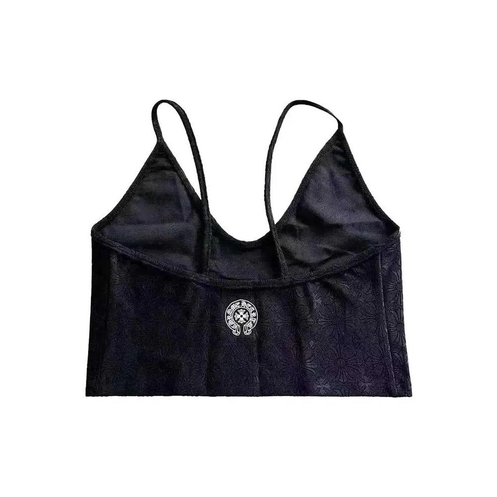 Укороченный топ Chrome Hearts Cross Motif «Black» 2