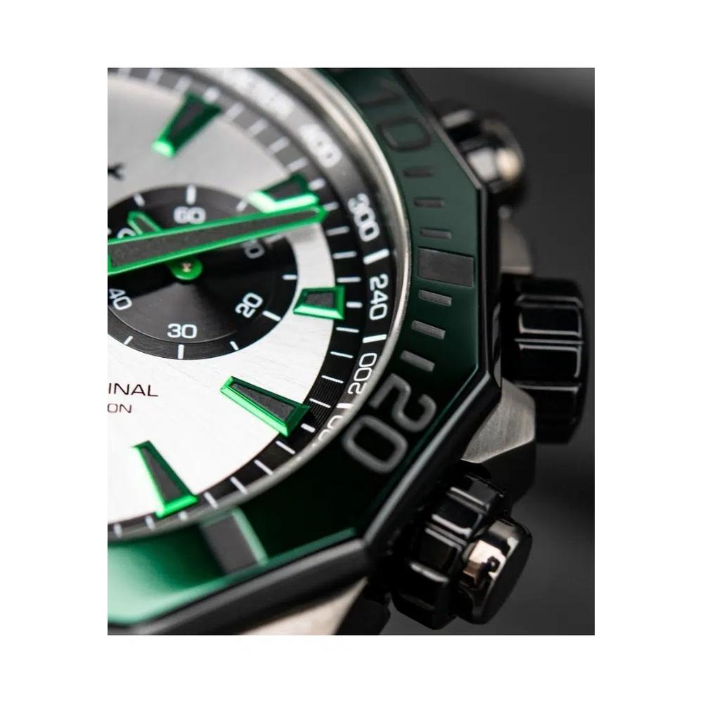 Edox Delfin Day Date Хронограф Швейцарское производство Автоматические мужские часы (10112-37GNVCA-ANV) 2