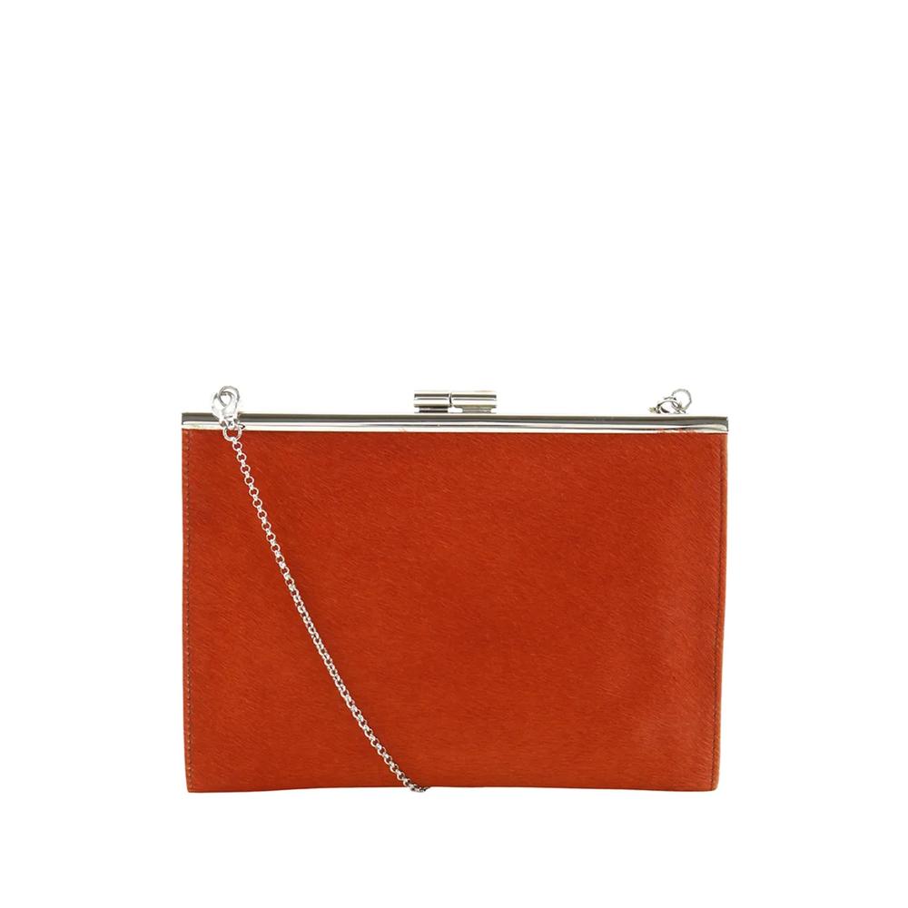 Сумка через плечо Pony Hair Kiss Lock Frame Clutch with Chain (2010-2026 годы) 1