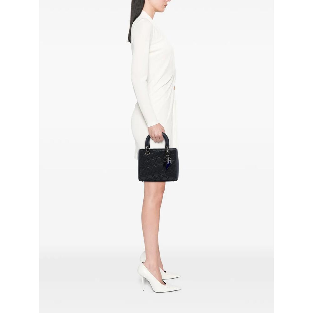 Сумка-сэтчел Anselm Reyle Medium Lambskin Cannage Lady Dior (2011 год) 2
