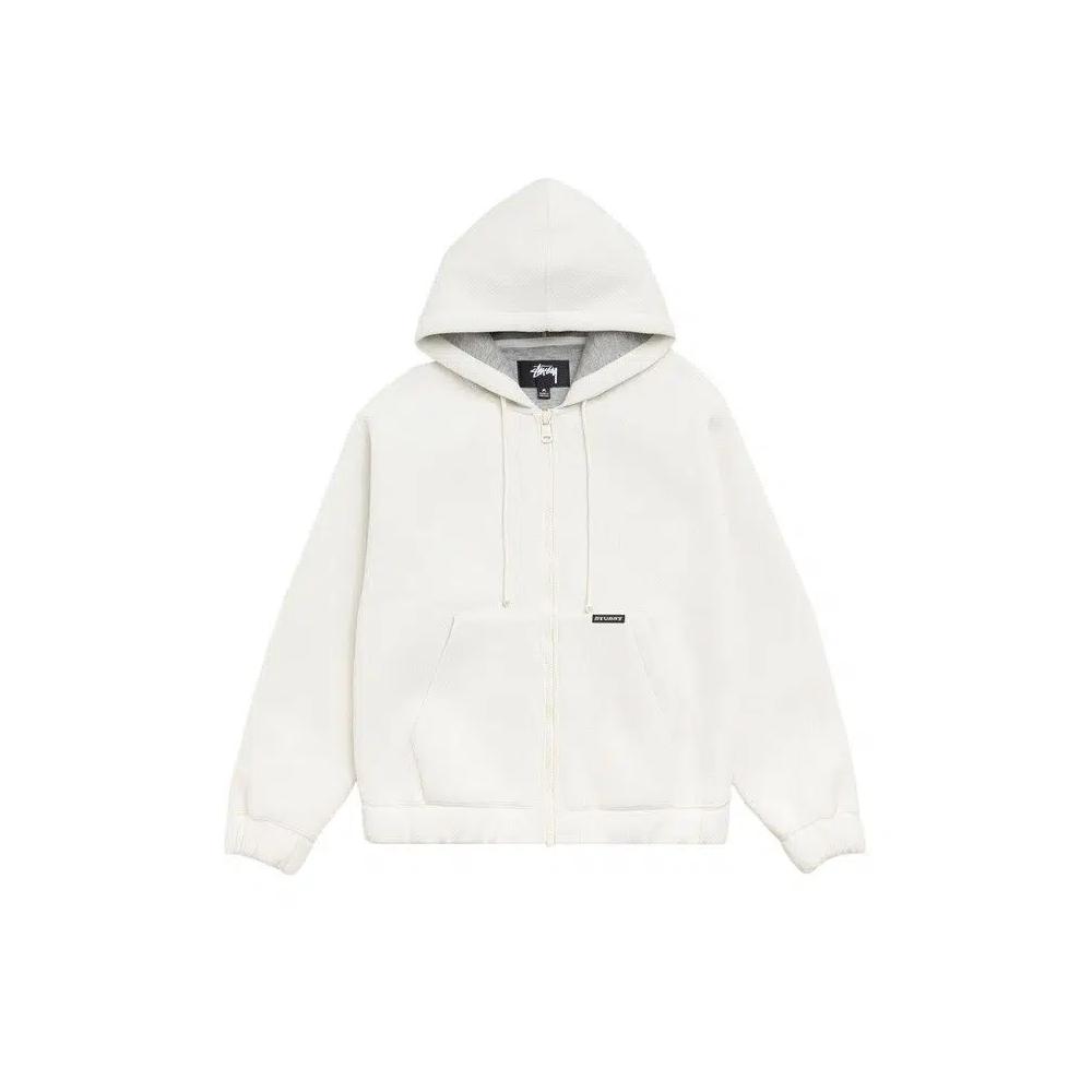 Толстовки на молнии Stussy Bonded Jersey Zip Hoodie 'Bone' 2
