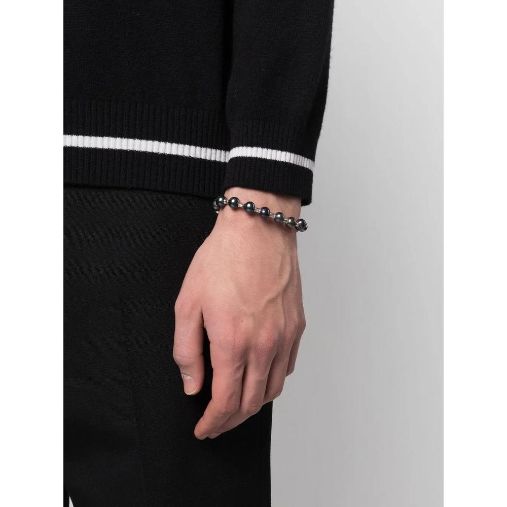 black pearl silver bracelet 2