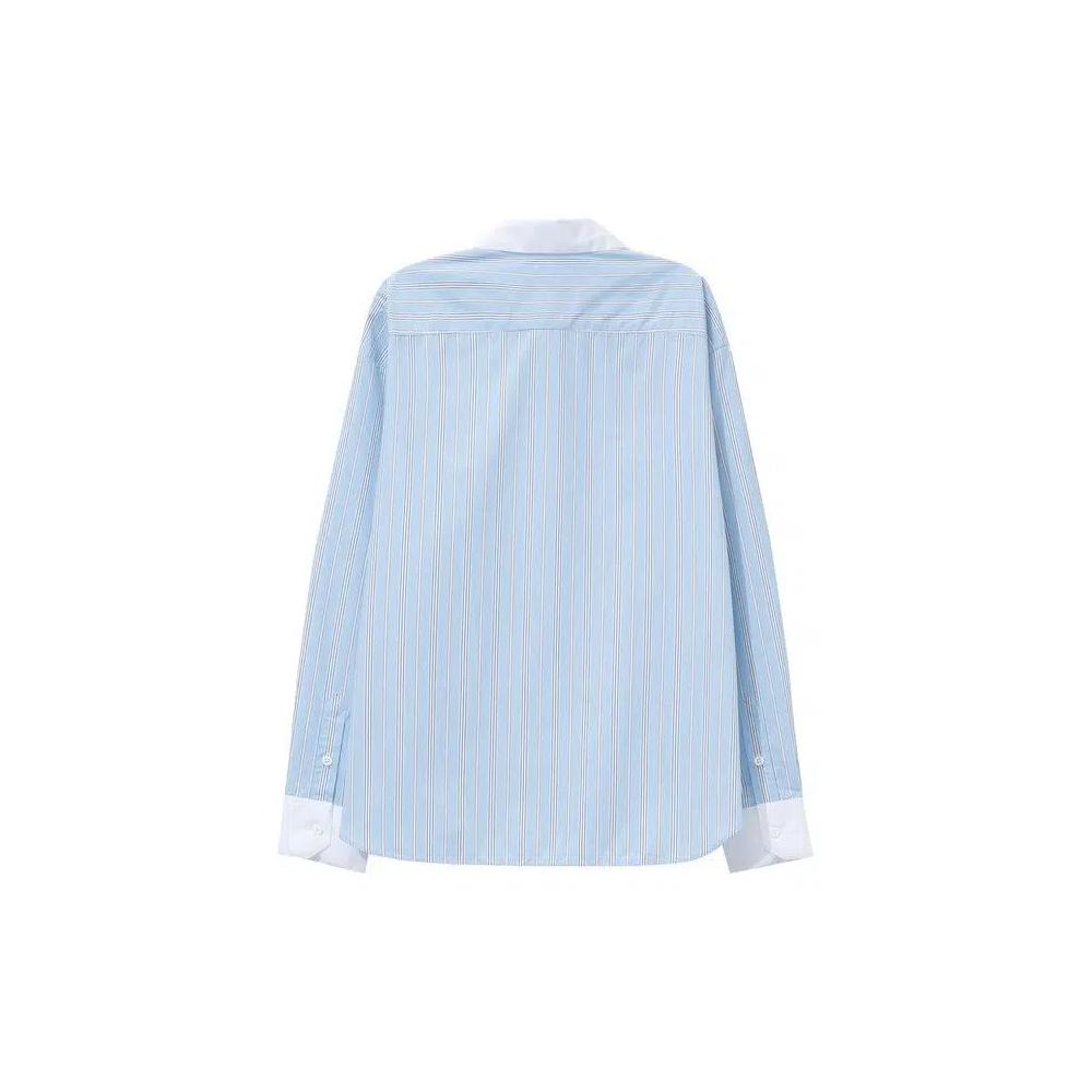 Рубашки Charles Jeffrey Loverboy Late To Work Shirt 'Синяя полоска' 2