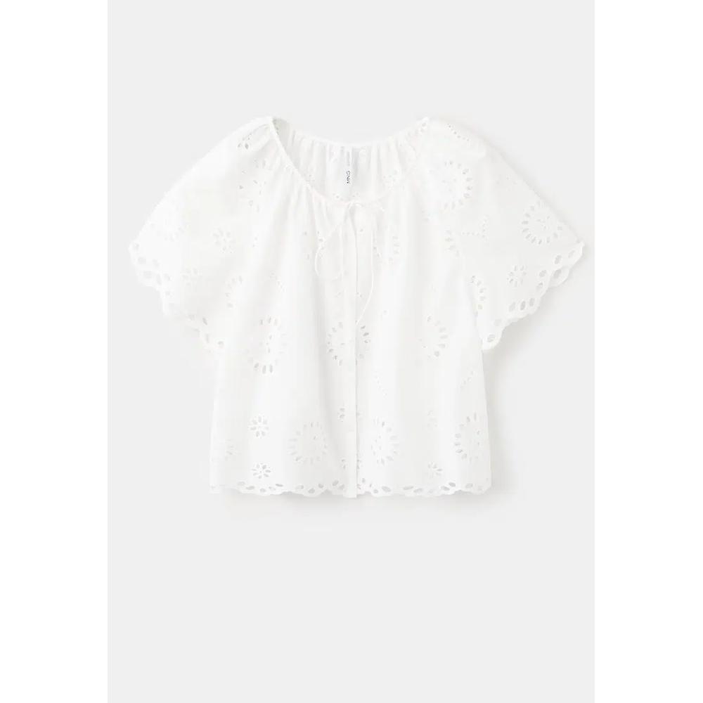 100% хлопковая блуза с вышивкой Broderie Anglaise 8