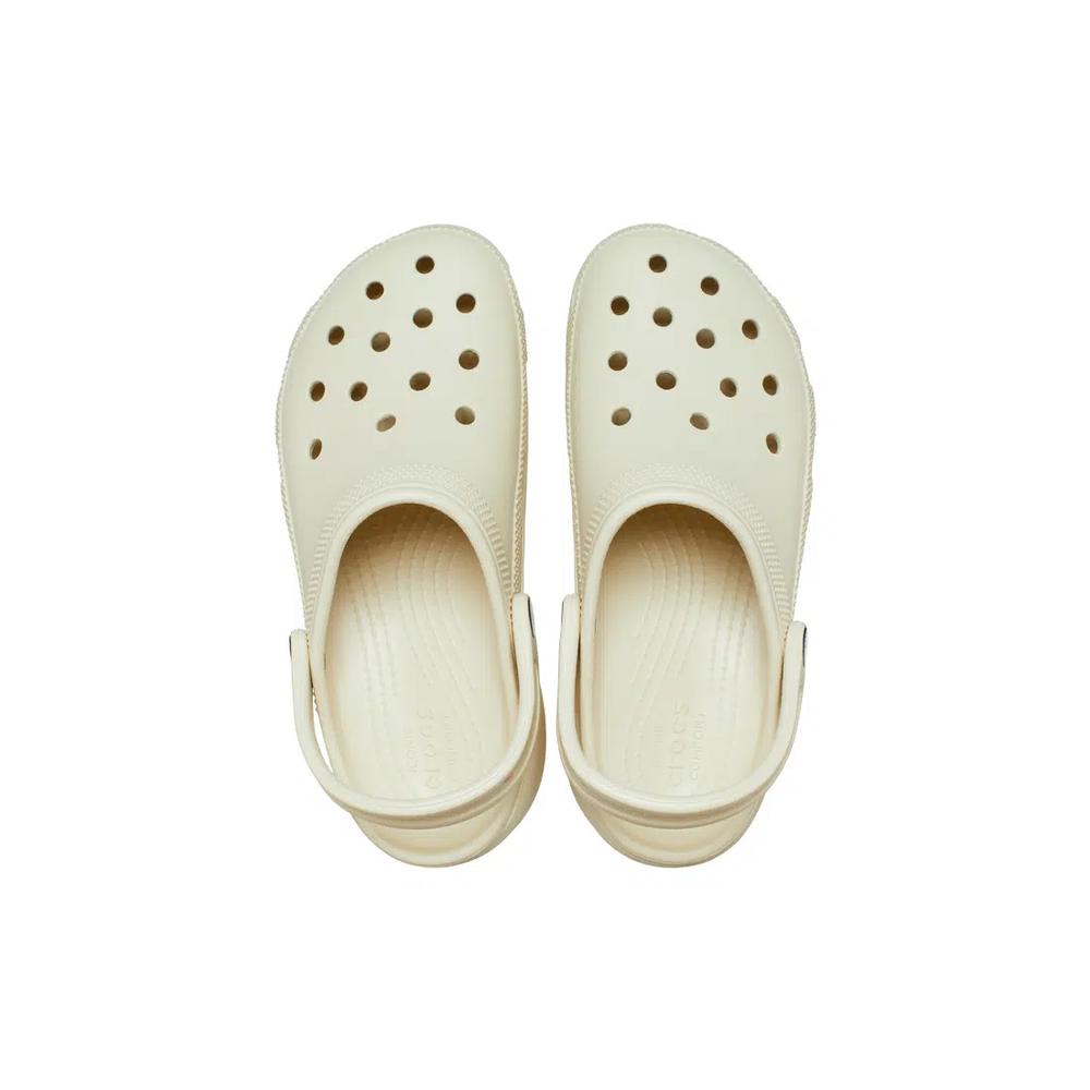 CROCS ЖЕНСКИЕ КЛОГИ CLASSIC PLATFORM BONE 3