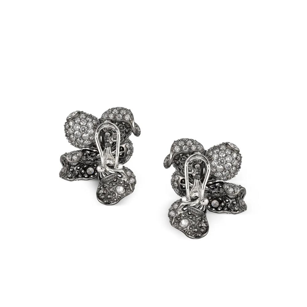 Серьги Bloomingdale из белого золота с бриллиантами и сапфирами 2
