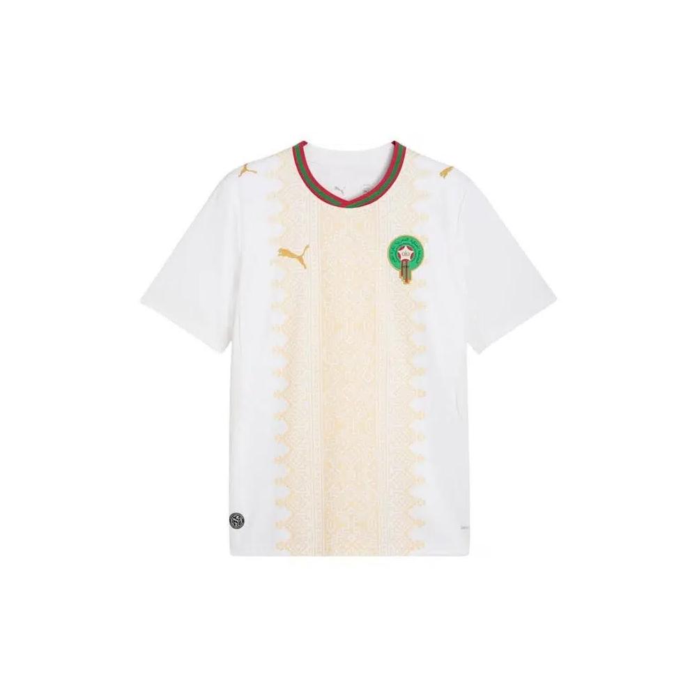 Игровые футболки Puma Марокко 2026 Выездной комплект 'Puma White-Victory Gold' 1