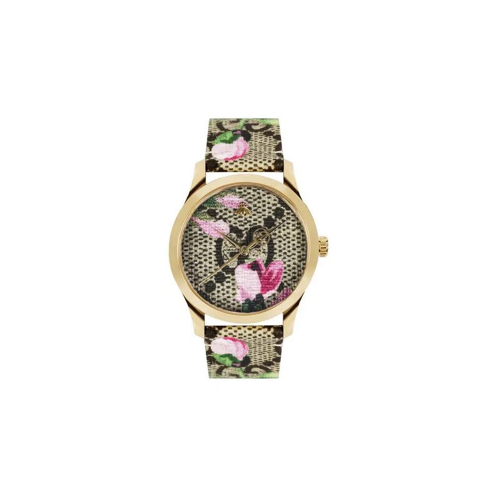 Часы Gucci G-Timeless Кожа 'Золотой' 1