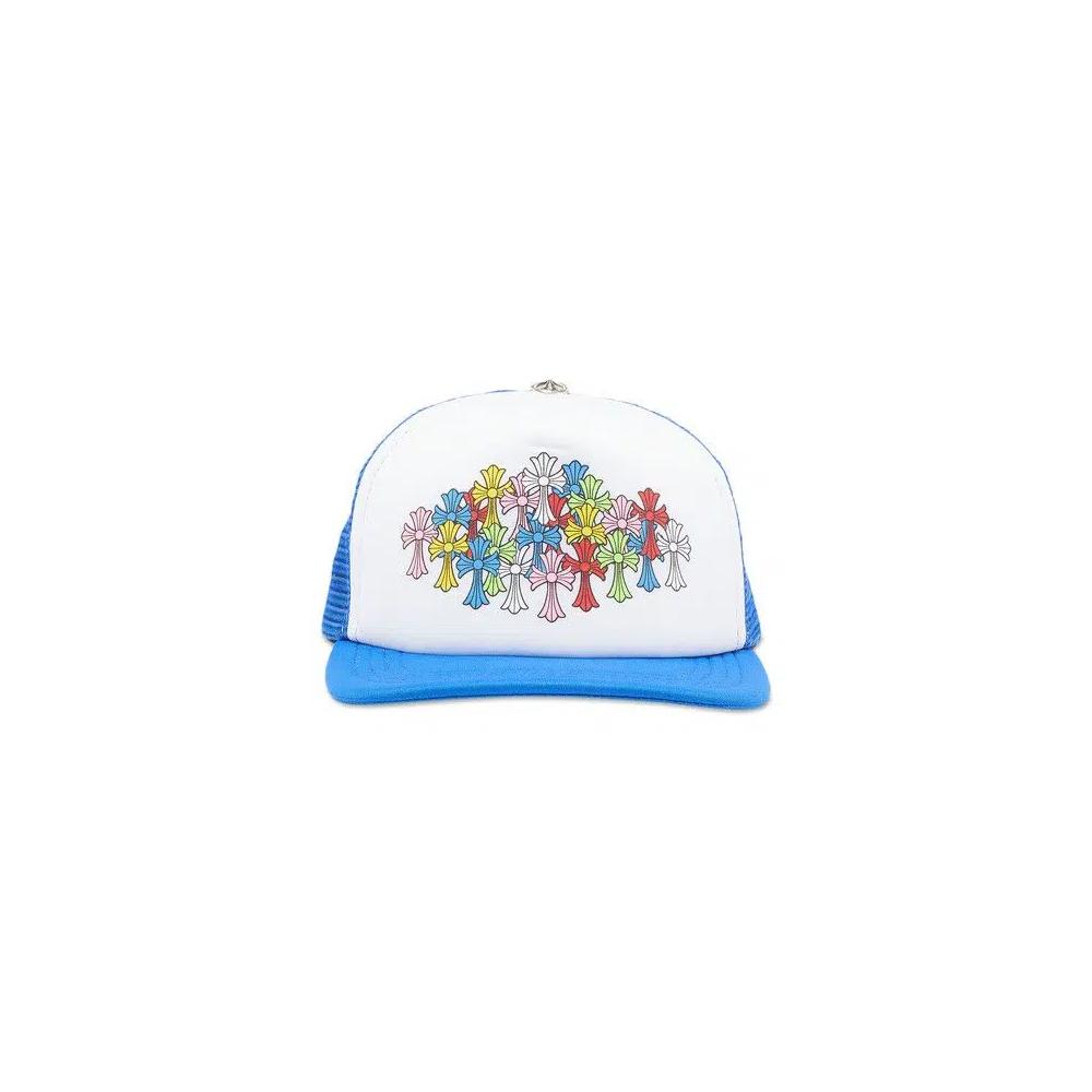 Бейсболка Chrome Hearts Multicolor Cross 'Синий/Белый' 1