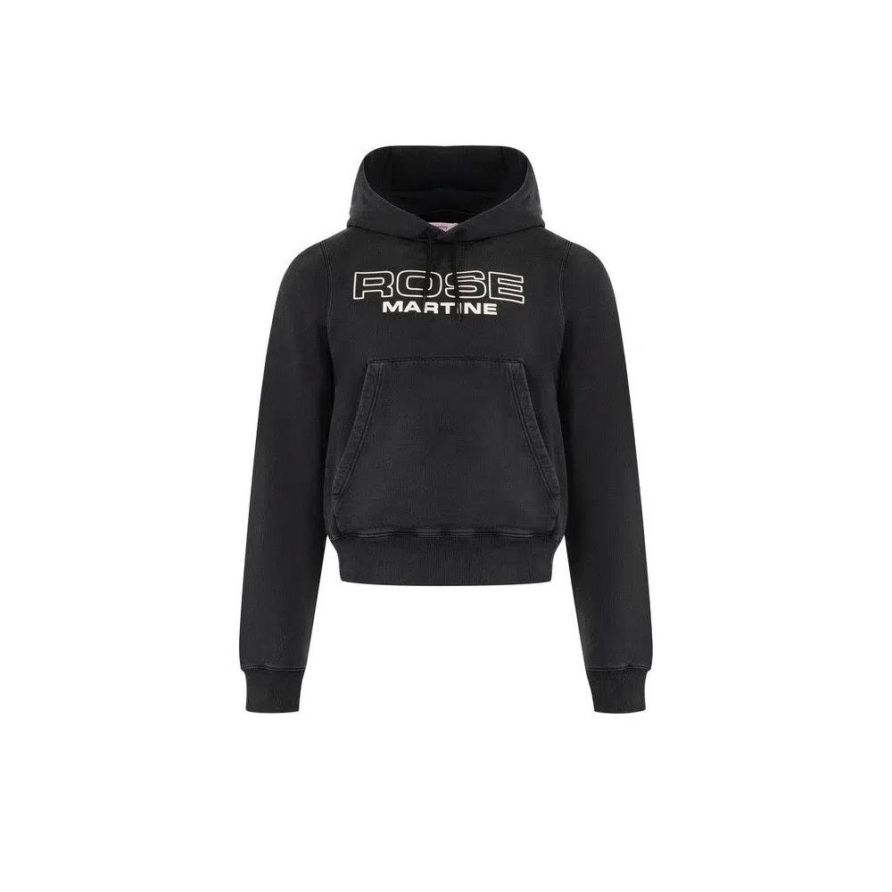 Топы Martine Rose Shrunken Hoodie 'Black Washed' 1