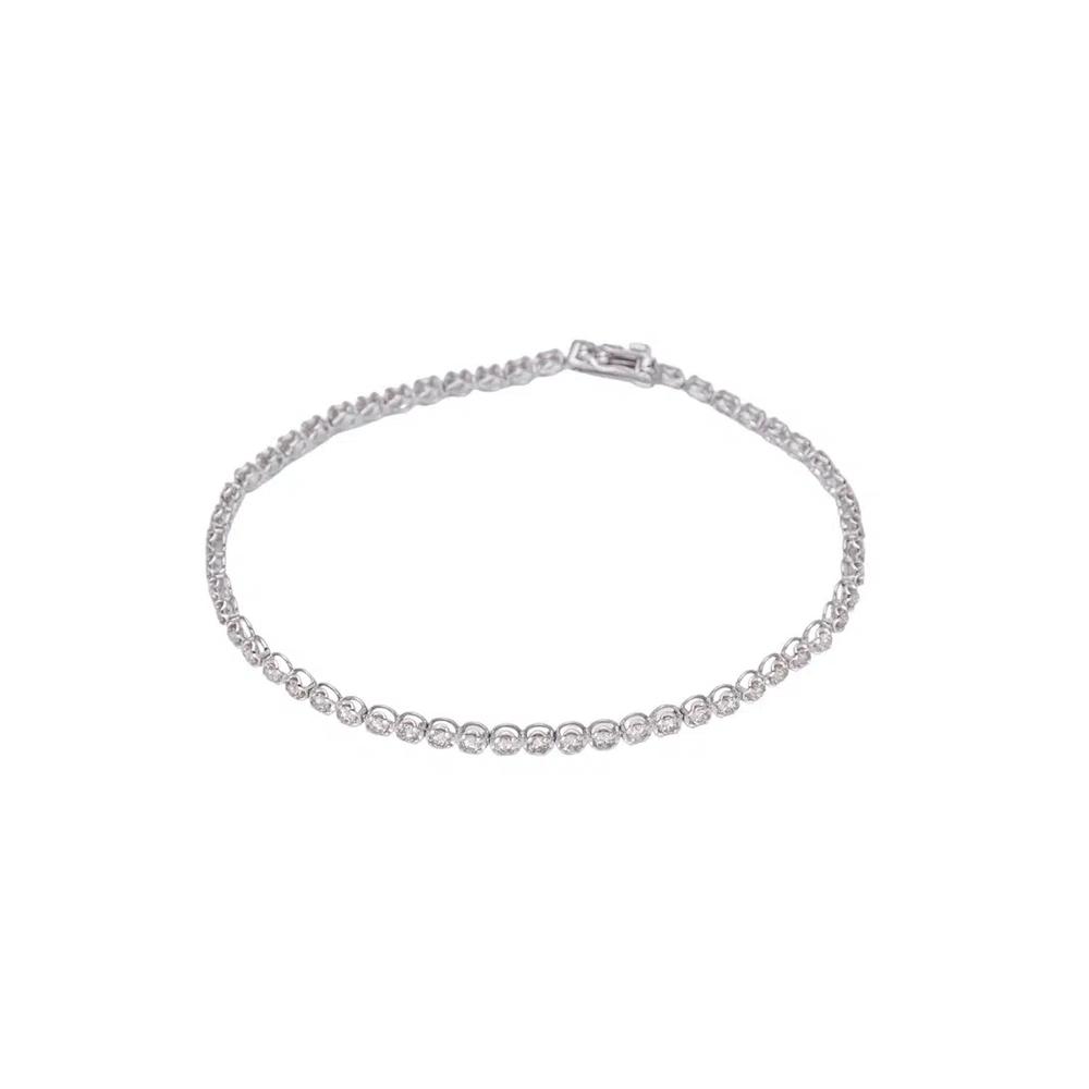 LITZ Бриллиантовый браслет из белого золота 18K SJ-B022-200-175 1