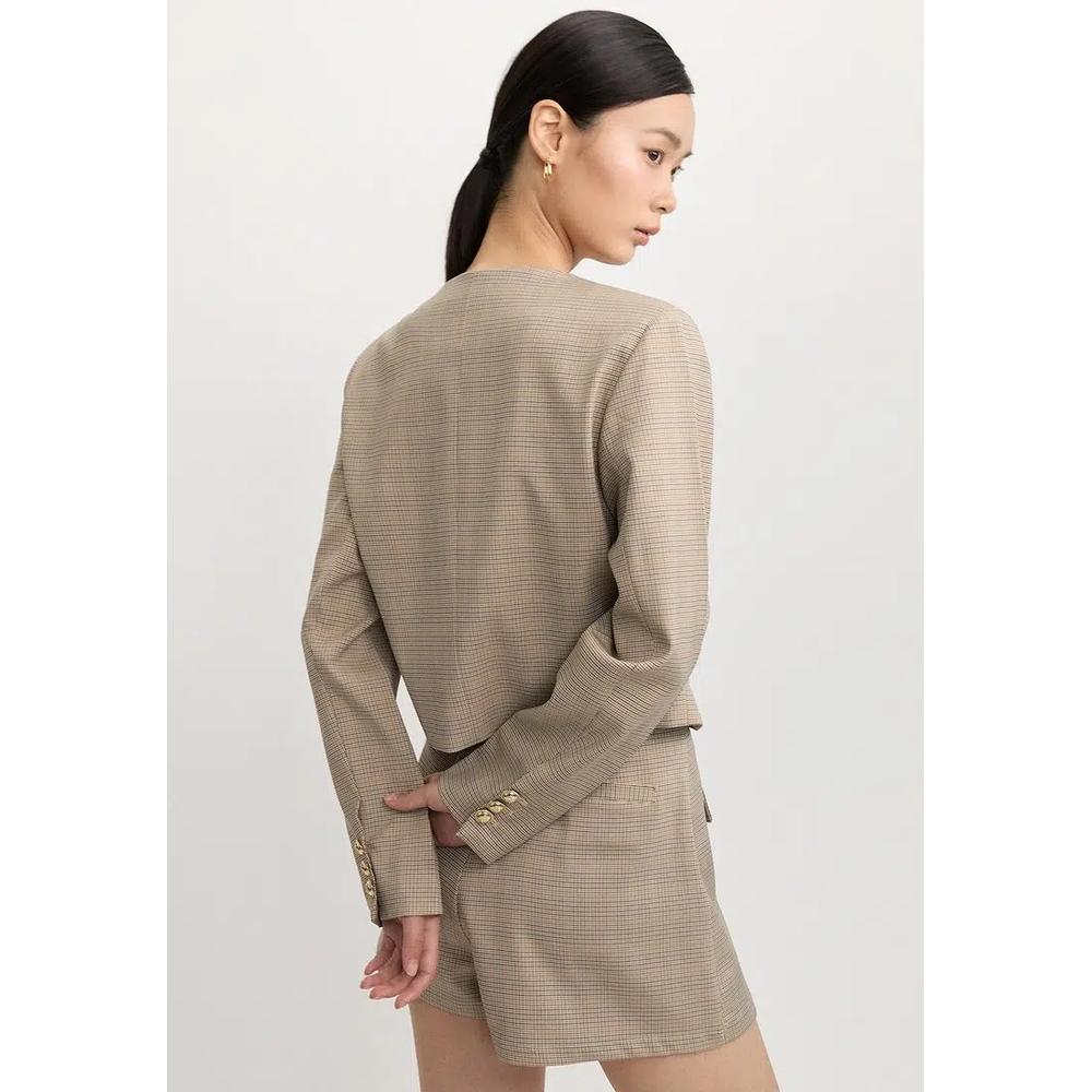 Пиджак в клетку - Beige 7