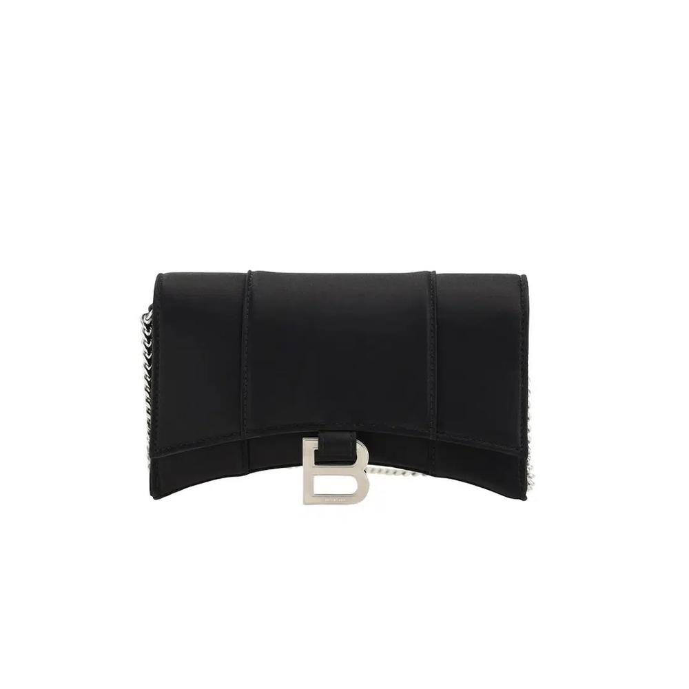 Кошелек-цепочка Hourglass Bb Monogram в черном цвете 1