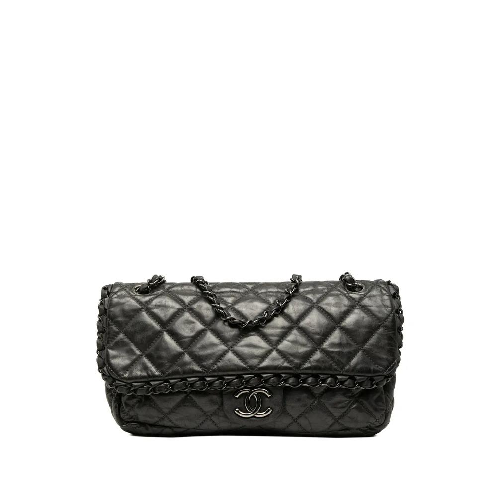 Стеганая сумка на плечо Medium Quilted Metallic Aged Calfskin Chain Me Flap (2010-2011 годы) 1