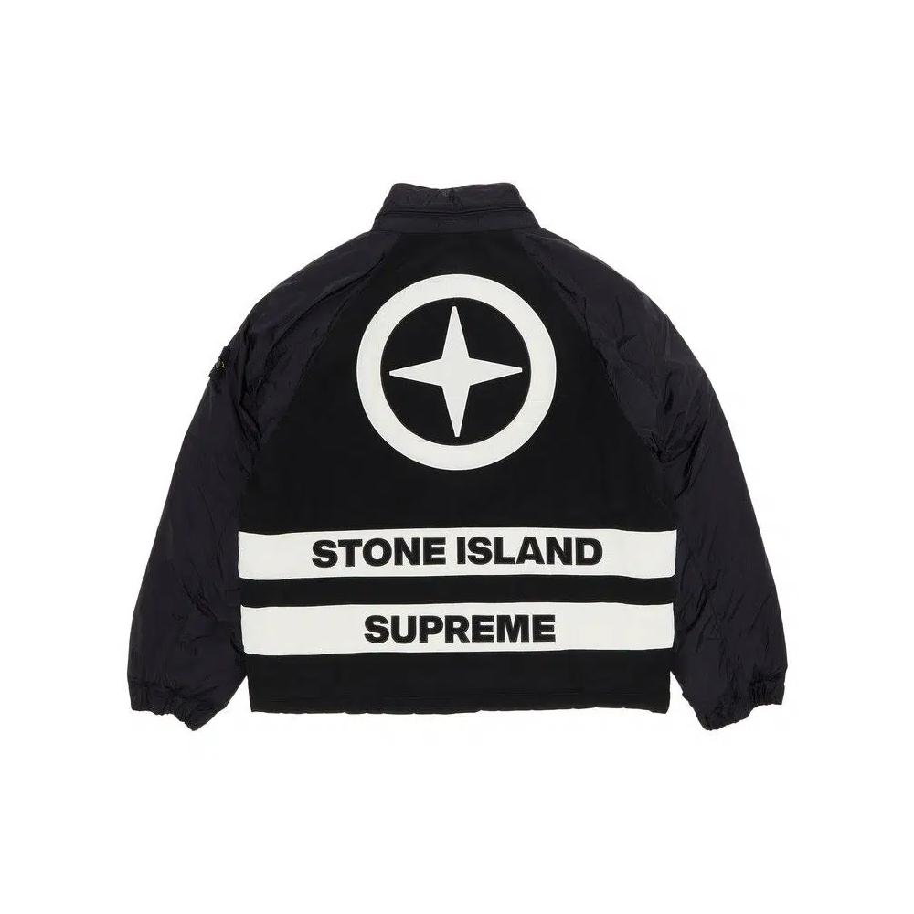 Пуховики Supreme x Stone Island Reversible Down Puffer Jacket 'Black' 2