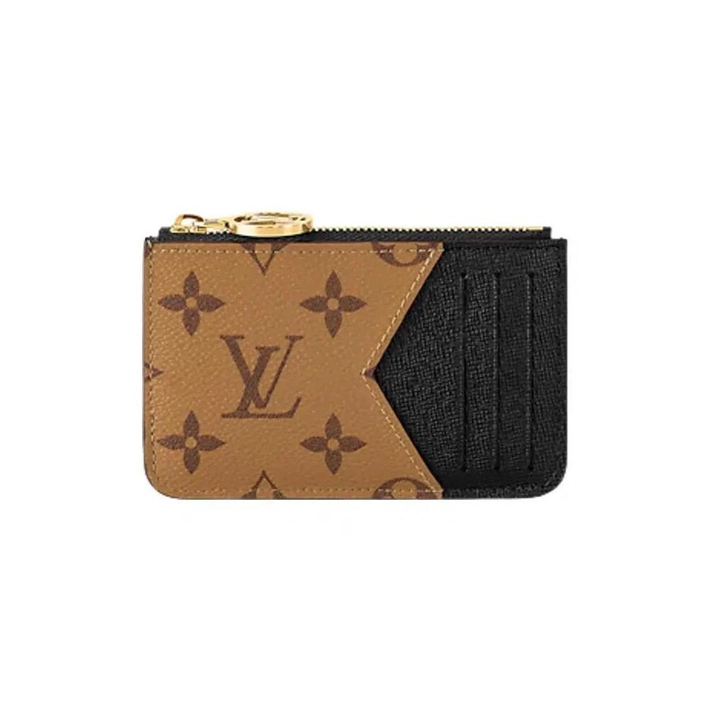 Кошельки Louis Vuitton Romy Card Holder 'Черная монограмма с тиснением Empreinte из телячьей кожи' 1