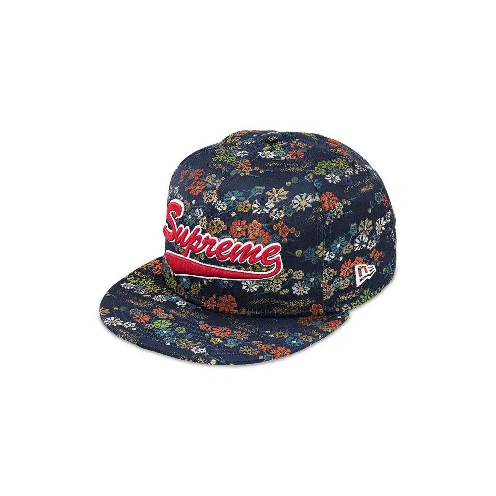 Кепки Supreme Floral Jacquard New Era 'Navy' 1