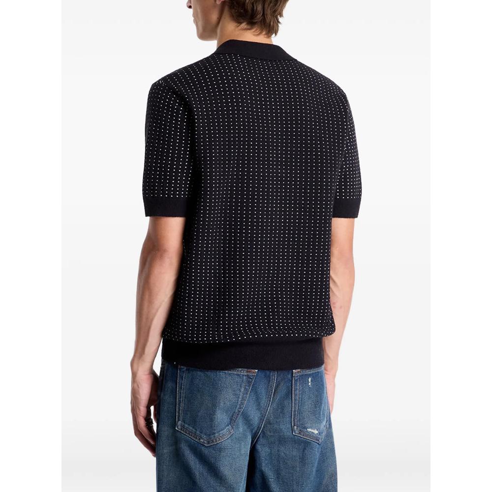 bouclé-dot knitted polo shirt 2