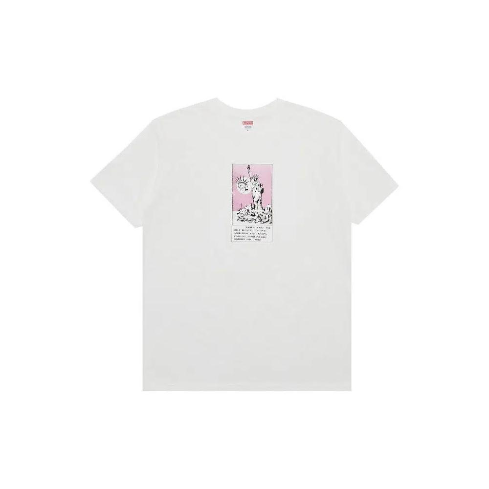 Футболка с коротким рукавом Supreme Liberty 'Белый' 1