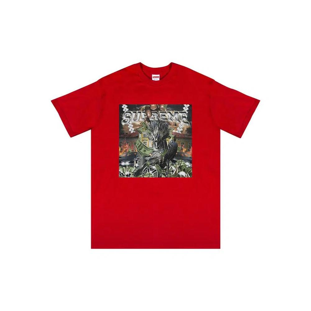Футболка Supreme Dragon Tee 'Red' 1