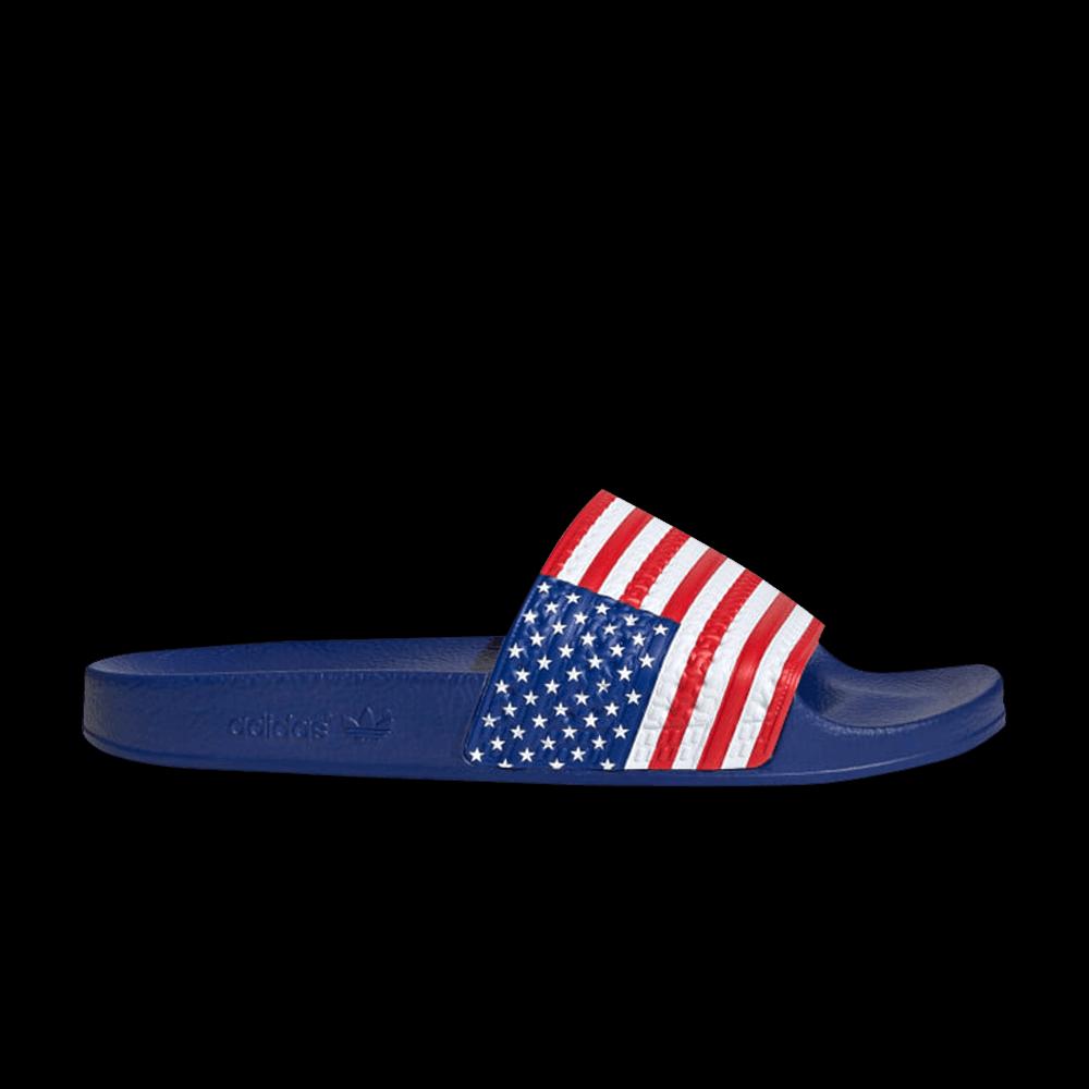 Adidas Adilette тапочки 'USA Flag' 1