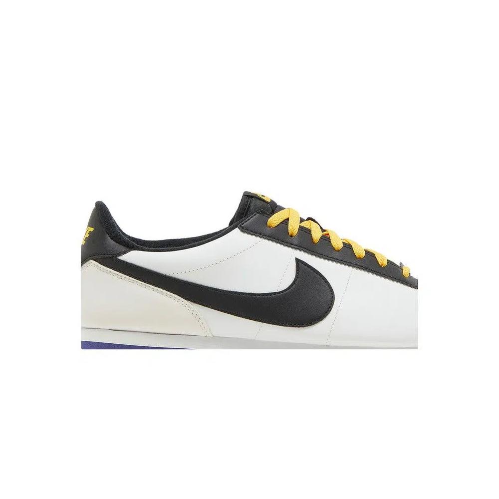 Кроссовки Nike Cortez Basic Leather «White Black Amarillo» 2