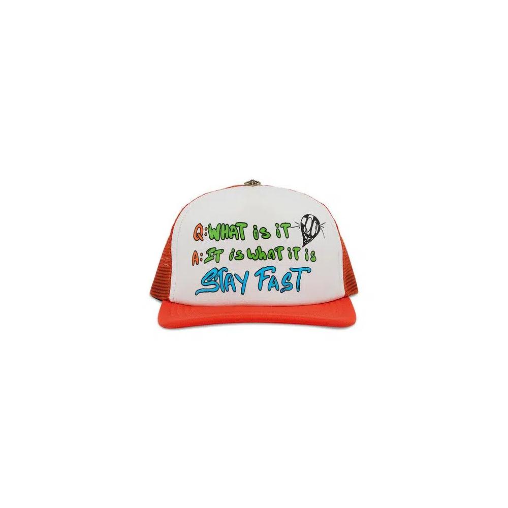 Кепки-тракеры Chrome Hearts Sex Records It Is What It Is Trucker Hat 'Оранжевый' 1