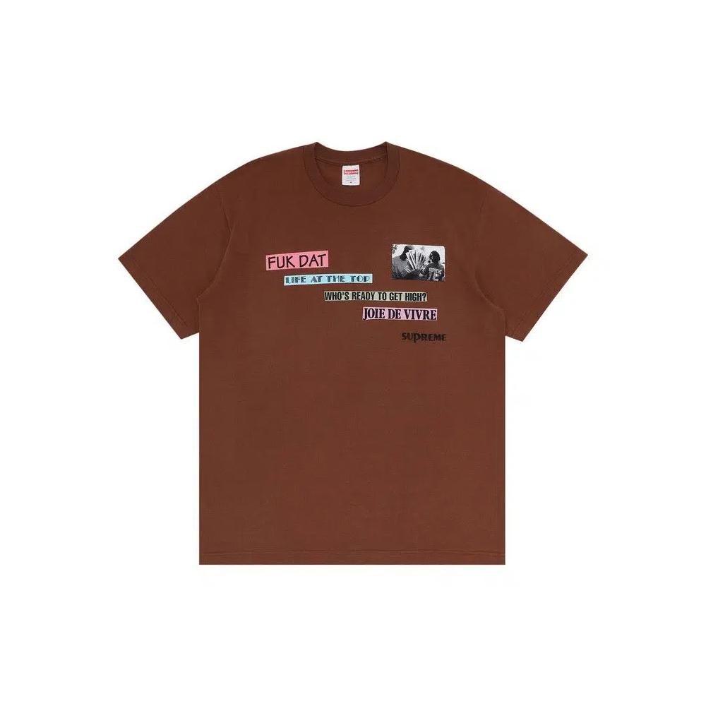 Футболки Supreme Joie De Vivre Tee 'Brown' 1