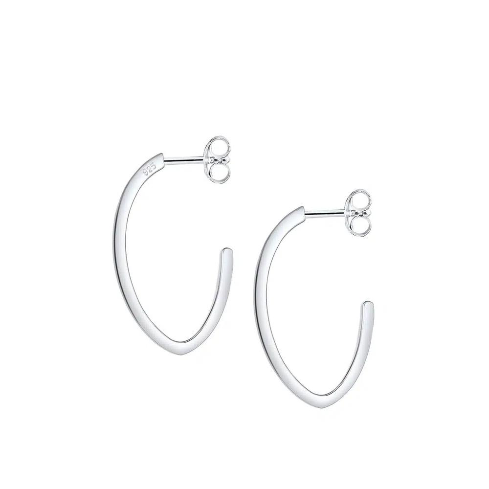 Серьги Creole Oval Round Geo Basic Blogger 3