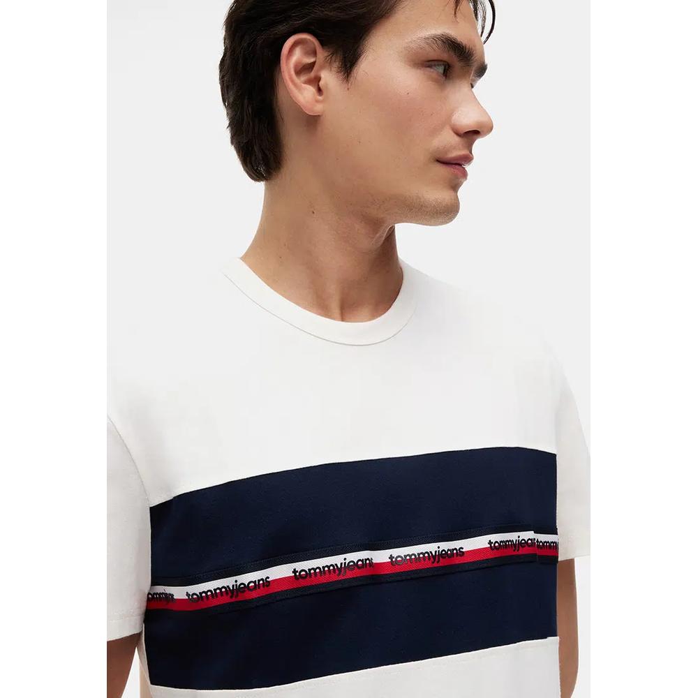 Футболка из джерси с глобальным полосатым принтом - Tommy Jeans 3
