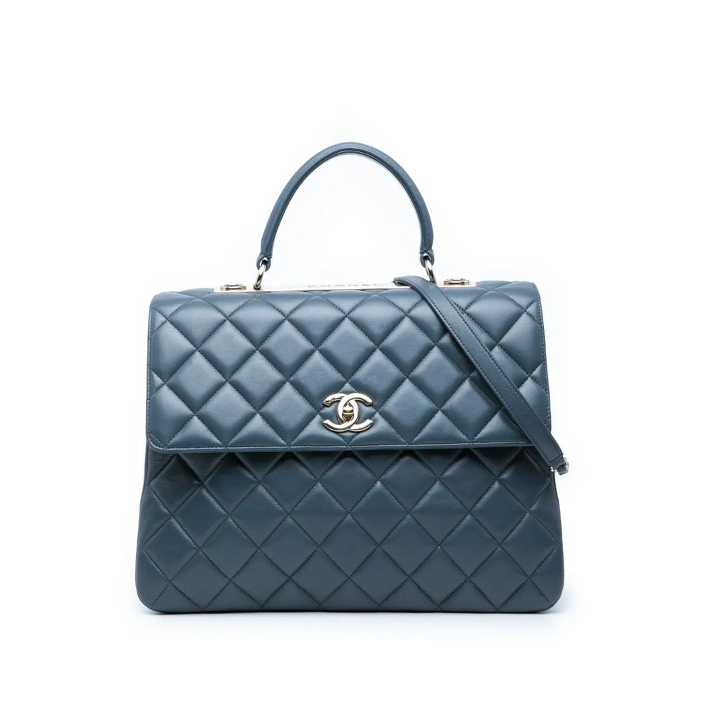 Большая сумка-сэтчел Lambskin Trendy CC Top Handle Flap (2018-2019 годы) 1