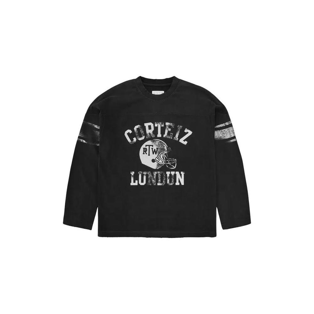 Футболки с длинным рукавом Corteiz Gridiron Long-Sleeve 'Black' 1
