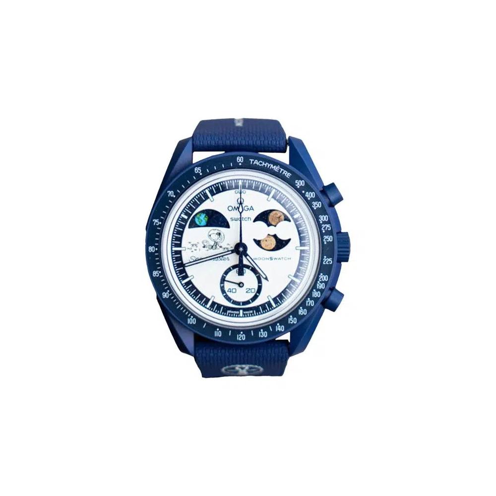 Часы Swatch x Omega Bioceramic Moonswatch 'Mission To Earthphase Moonshine Gold Snoopy' 1