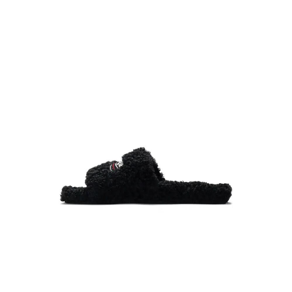 Тапочки Balenciaga Furry Slides 'Black' 3
