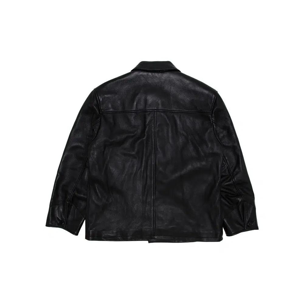 Верхняя одежда Supreme x Schott Leather Car Coat «Black» 2