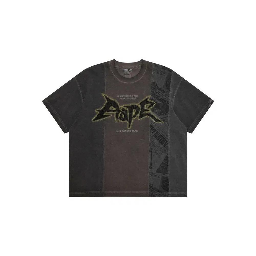 Футболки с коротким рукавом AAPE Logo Graphic Tee 'Black/Light' 1