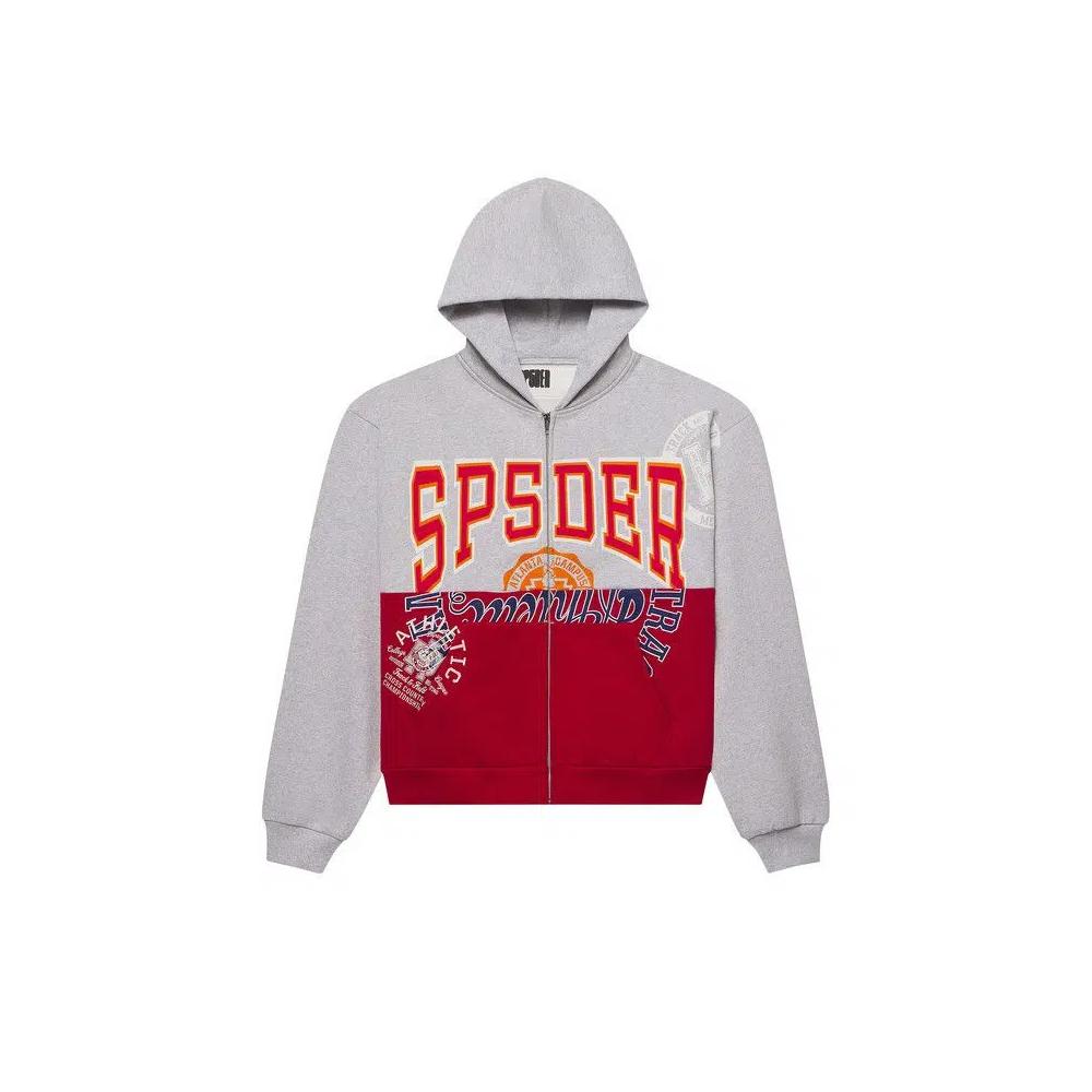Толстовка на молнии Sp5der Campers Field Zip Hoodie 'Heather Grey' 1