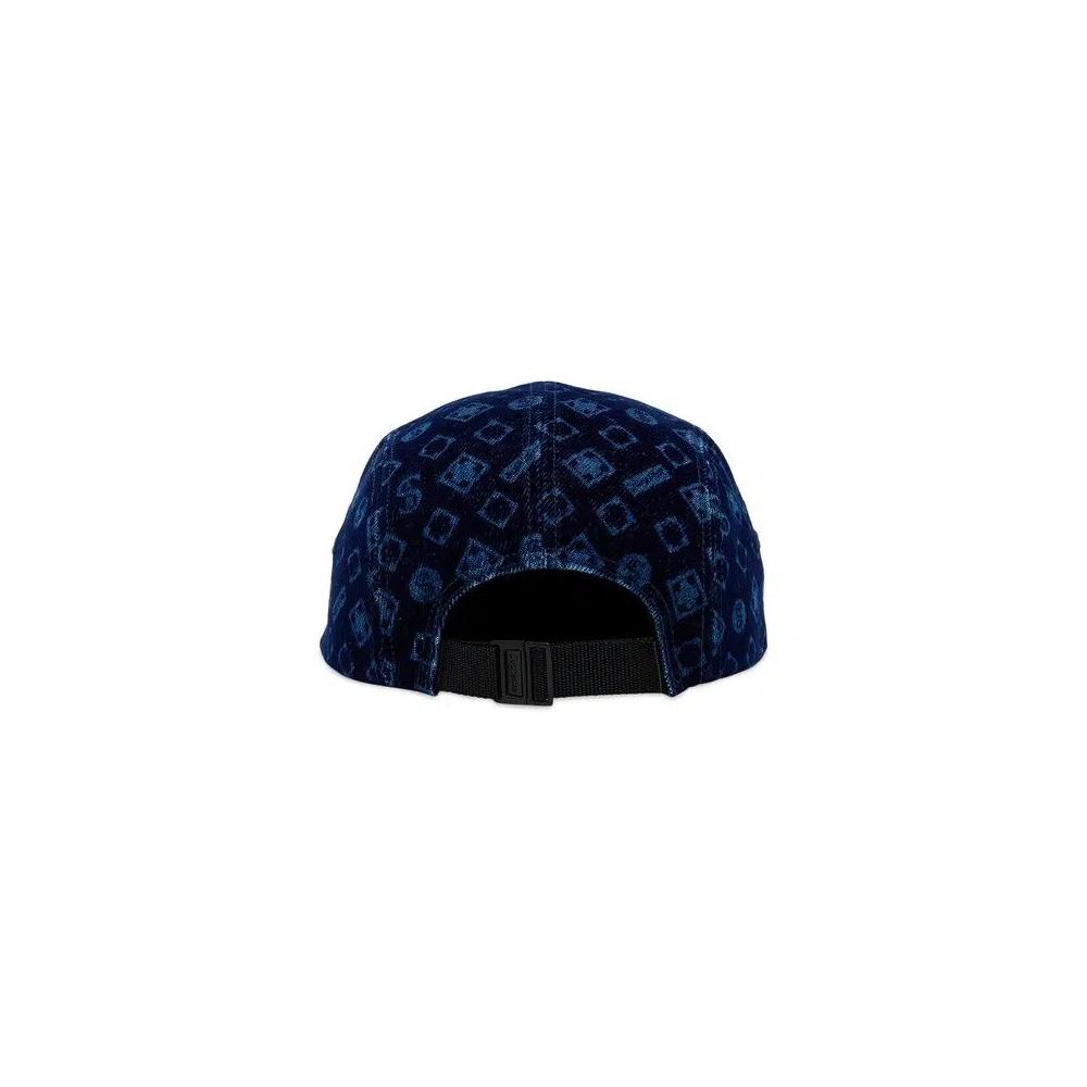 Кепки Supreme Flocked Denim Camp Cap 'Blue' 4