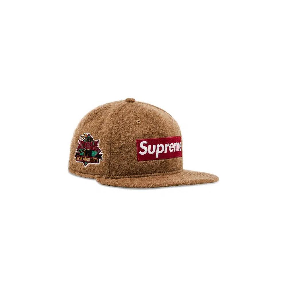 Шапки Supreme Mohair Box Logo New Era 'Camel' 2