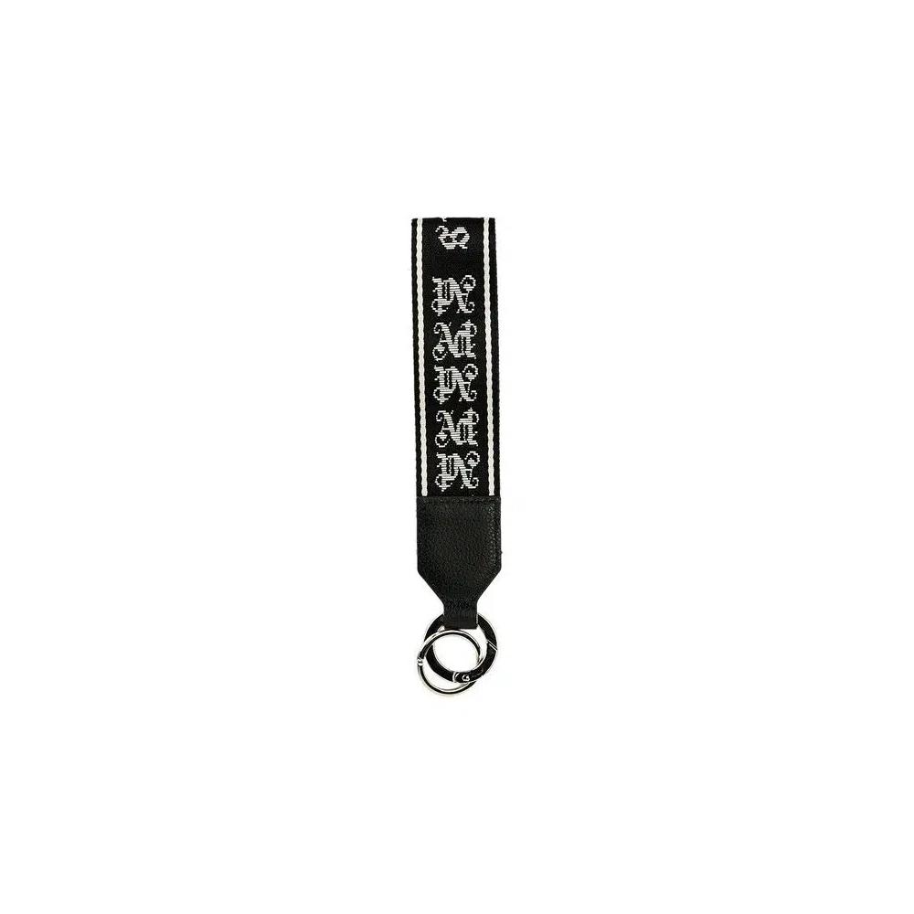 Брелоки и шнурки для бейджей Palm Angels Logo Strap Key Ring 'Black/Grey' 2