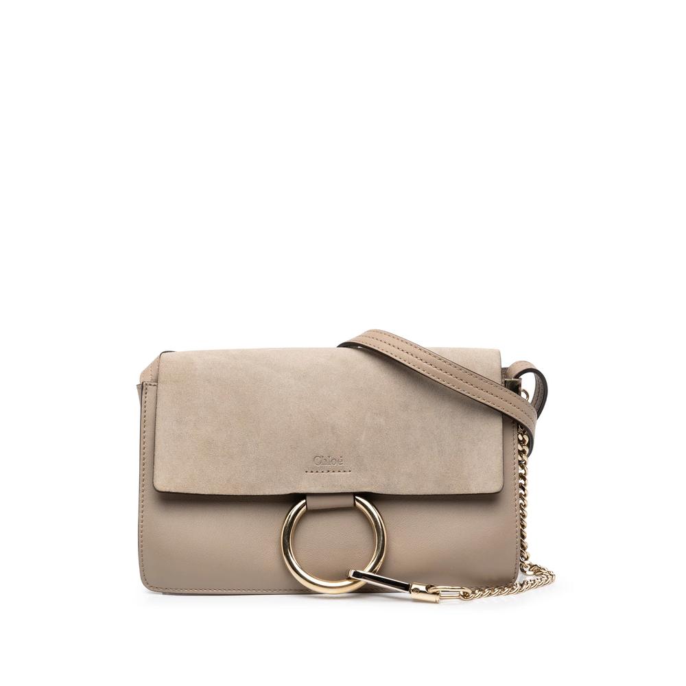 2016 Small Suede and Calfskin Faye crossbody bag 1