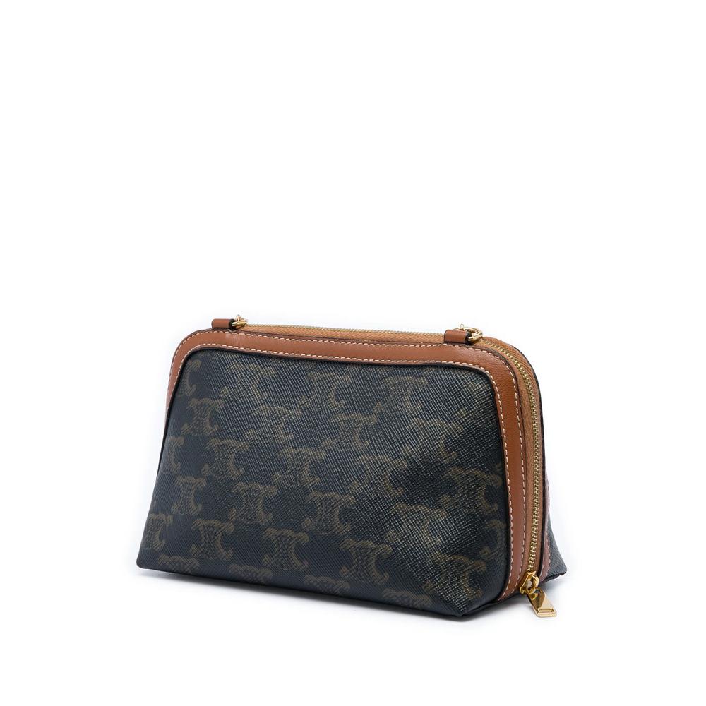 2020 Triomphe Coated Canvas Clutch On Chain crossbody bag 3