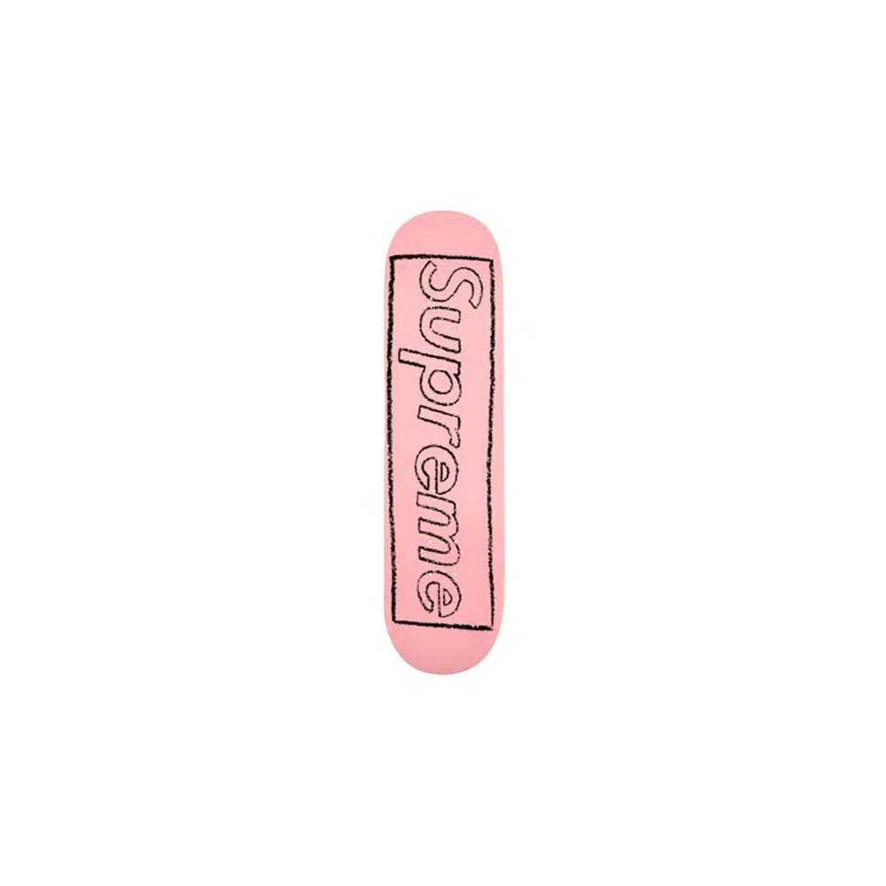 Supreme x KAWS Chalk Logo Skateboard Deck 'Розовый' 1