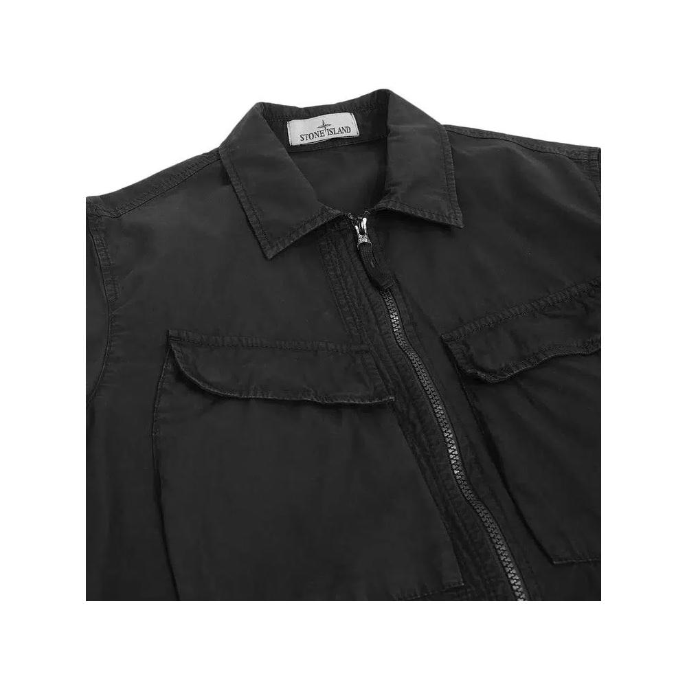 Рубашки-овершерты Stone Island Overshirt 'Black' 3