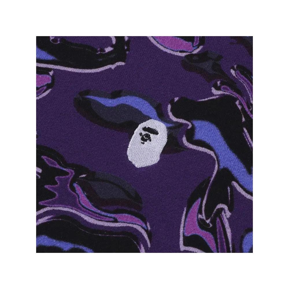 Свитеры BAPE Marbling Camo Logo Relaxed Fit Crewneck Sweatshirt 'Purple' 3