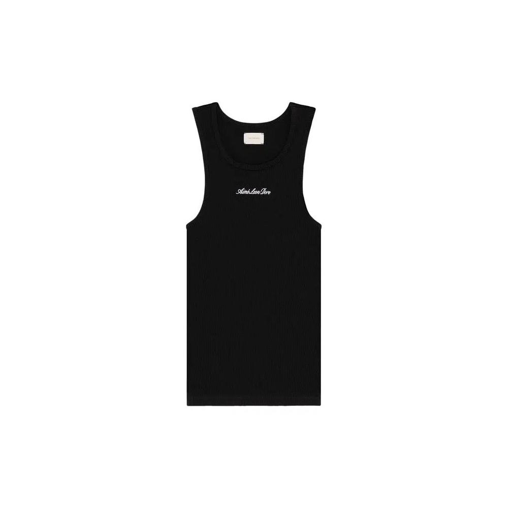Топы Aimé Leon Dore Embroidered Logo Tank Top «Глубокий чёрный» 1