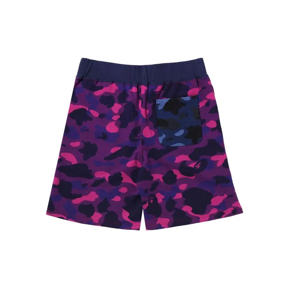 BAPE Crazy Camo Shark Sweat Shorts 'Красный' 2