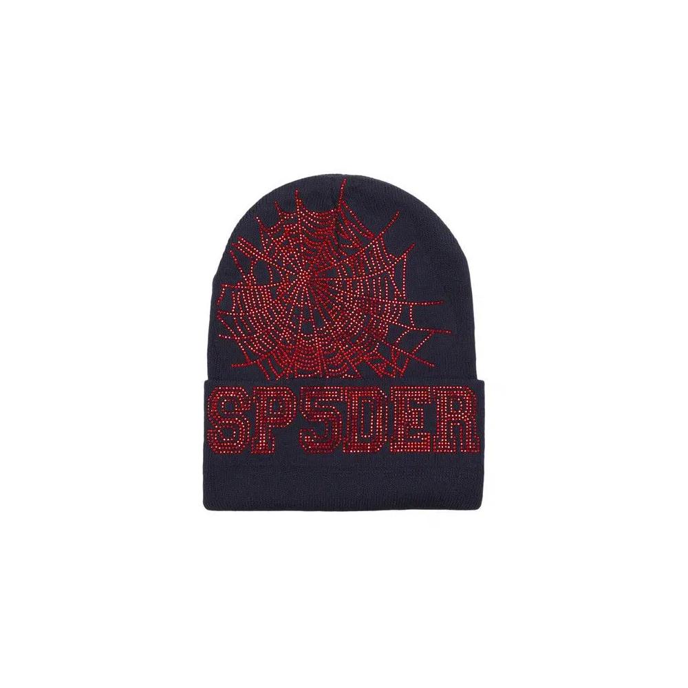 Шапки-бини Sp5der Web Beanie 'Navy/Red' 1